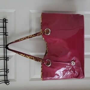 Brighton Hot Pink Patent Leather Tote Bag.
